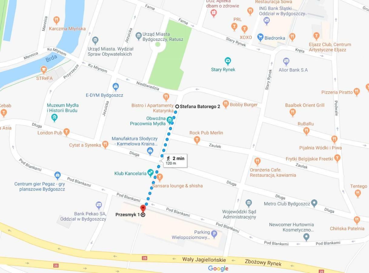 Apartamenty Batorego 2 - Stary Rynek Bydgoszcz Exteriör bild